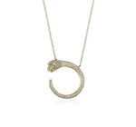 14KT Gold Diamond Panther Necklace
