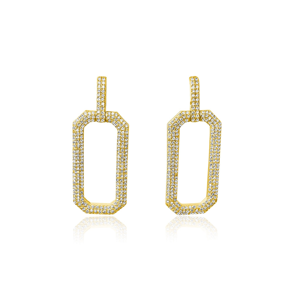 
                
                    Load image into Gallery viewer, 14KT Gold Diamond Elise Earrings
                
            