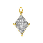 14KT Gold Diamond Faustine Charm Pendant