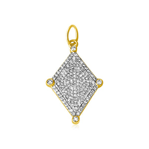 
                
                    Load image into Gallery viewer, 14KT Gold Diamond Faustine Charm Pendant
                
            