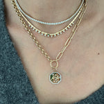 14KT Gold Diamond Constanza Necklace