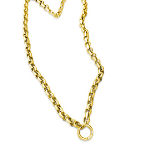 
                
                    Load image into Gallery viewer, 14KT Gold Clarissa Charm Chain Necklace
                
            