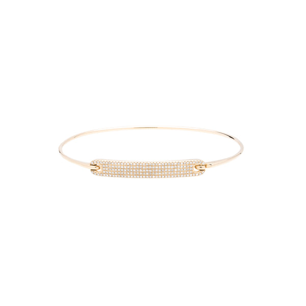 14KT Gold Diamond Alma Link Bangle Bracelet – DilaraSaatci