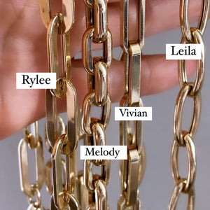 14KT Gold Leila Jumbo Link Chain Necklace