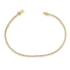 
                
                    Load image into Gallery viewer, 14KT Gold Diamond Carly Tennis Bracelet
                
            