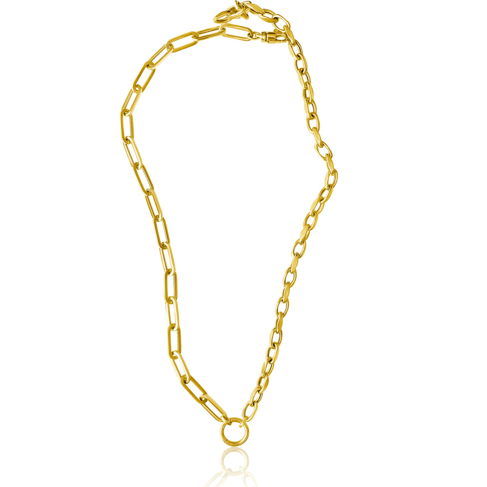 
                
                    Load image into Gallery viewer, 14KT Gold Amaya Multi Link Chain Necklace
                
            