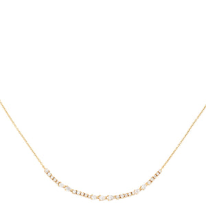 
                
                    Load image into Gallery viewer, 14KT Gold Mixed matched Diamond Zita Necklace
                
            