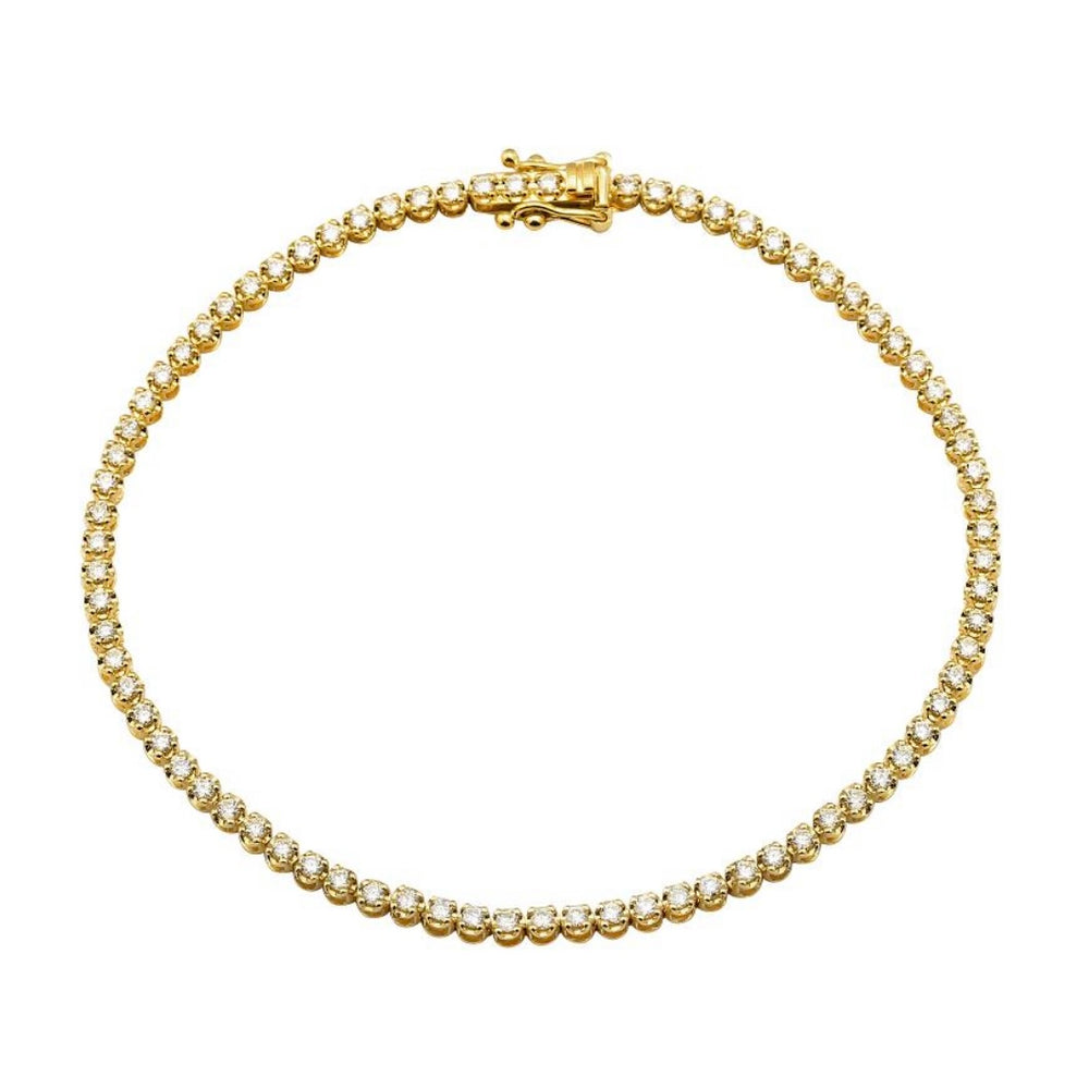 
                
                    Load image into Gallery viewer, 14KT Gold Diamond Louise Tennis Bracelet
                
            