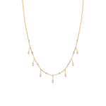 14KT Yellow Gold Sienna Diamond Drop Necklace, NEW - DilaraSaatci